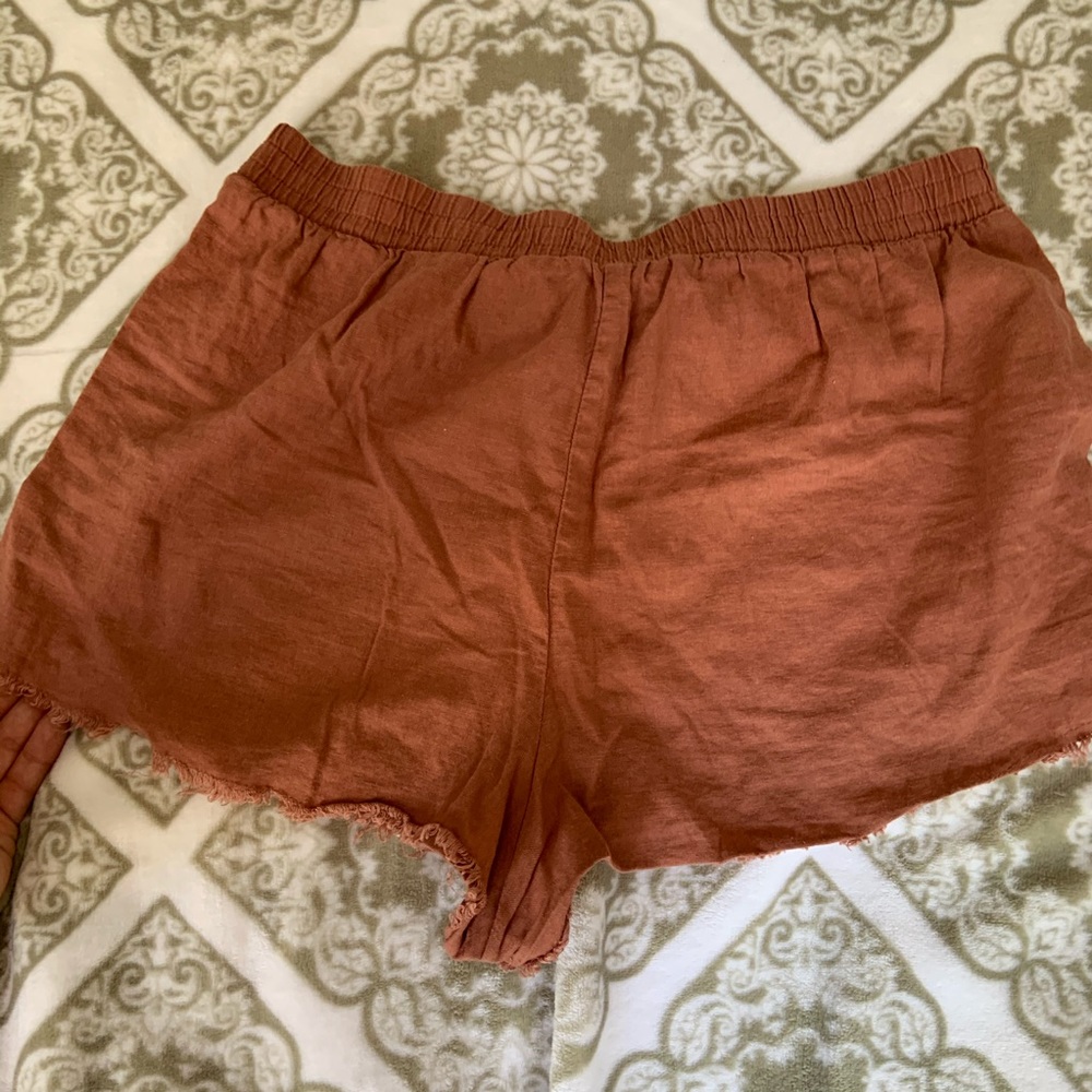 rose pink casual shorts